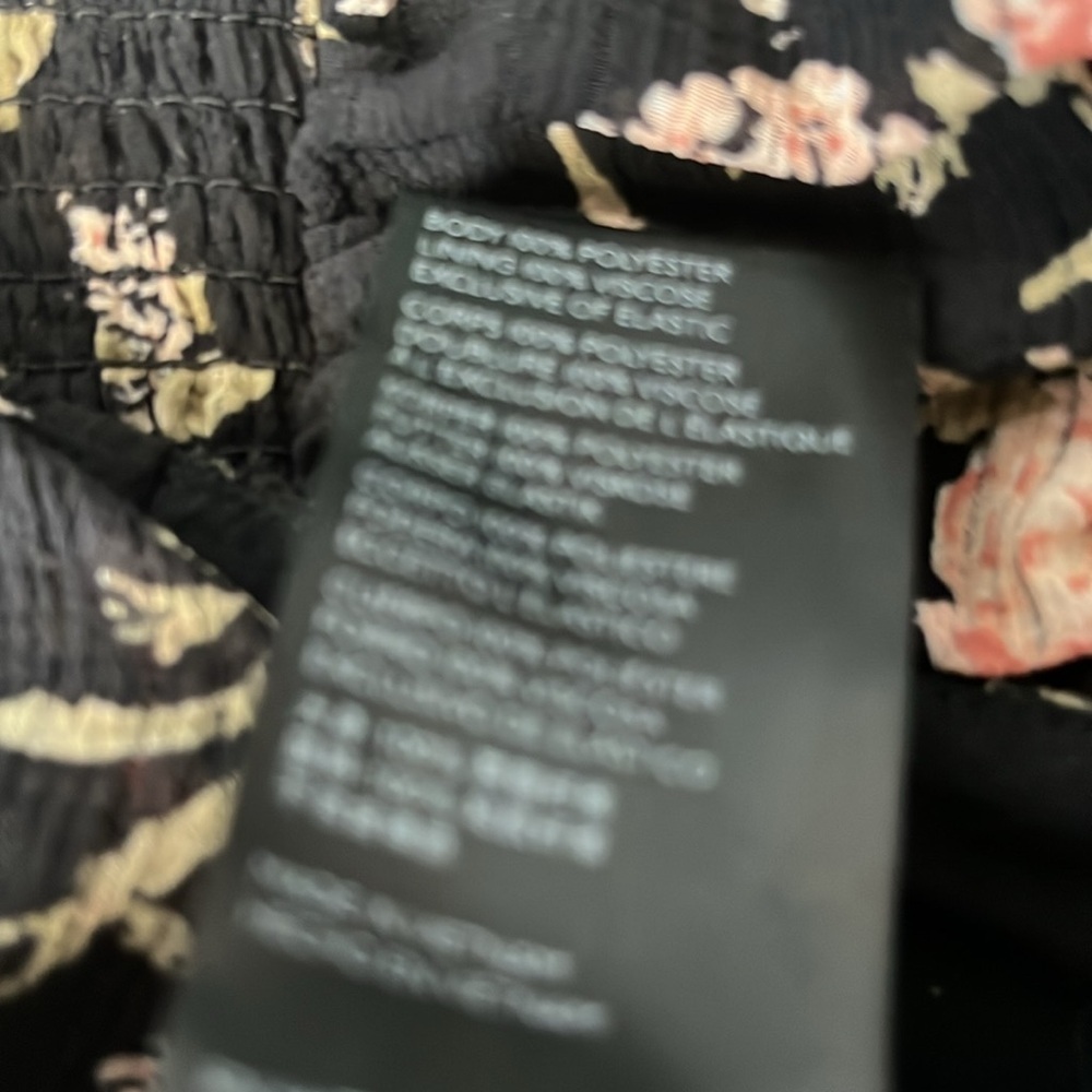Free People Boho New Final Rose Blouse - Black Combo, size Small. Long sleeve. - Picture 5 of 7